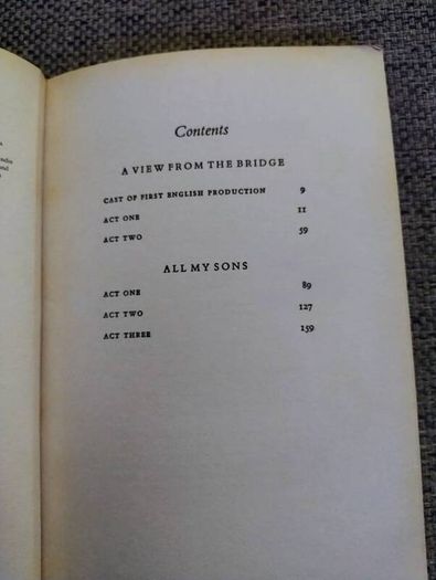 Arthur Miller a view from the bridge and All My Sons in good condition with some signs of wear on the cover see photos FREE STANDARD POSTAGE INCLUDED