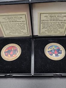 1997 Trade Dollar Proof Coin Pair Both Versions A and B
