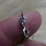 Vintage Sterling Silver 926 Triangle Pendant Necklace on Snake Chain 8,3g Image 5