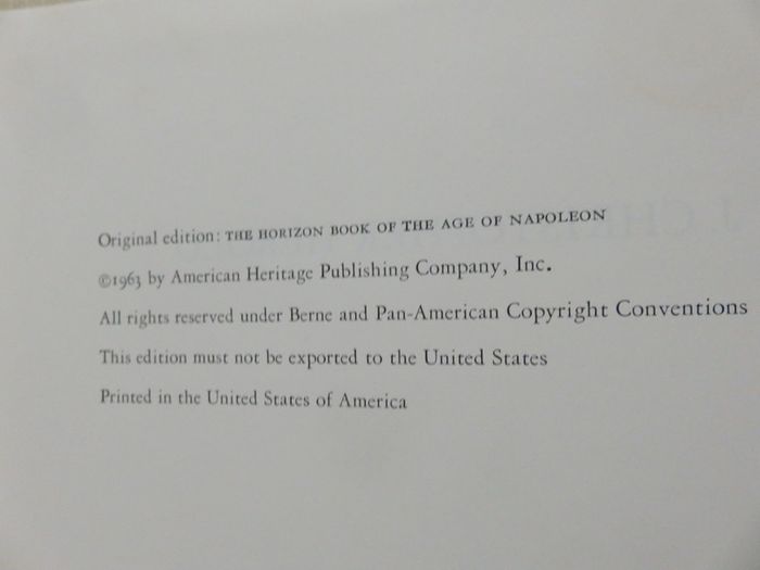 The Age of Napoleon, Christopher Herold