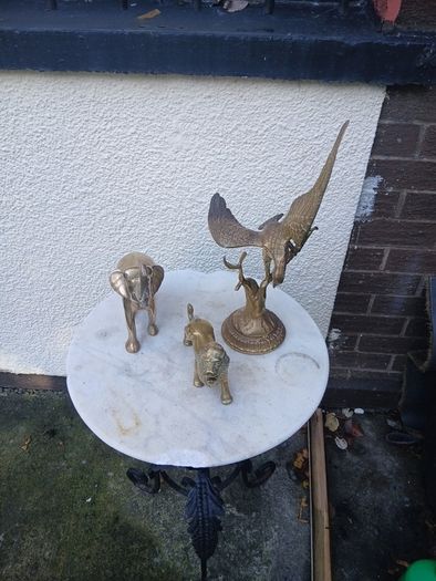 large brass animals