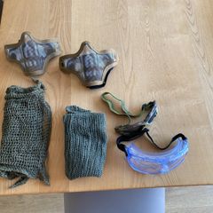 airsoft eye/face protection & camo scarves