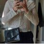 Black patent crocodile effect clutch bag - MOVING OUT SALE Image 4