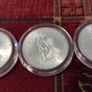 3 silver coins 10 Scilling 1966 UNC Image 4