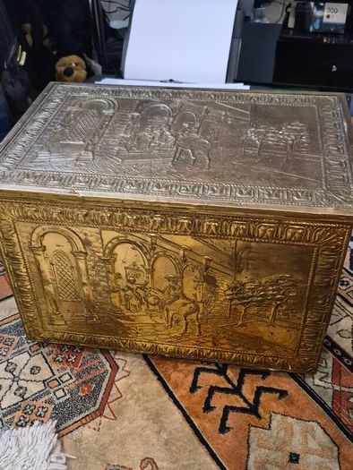 Brass Coal Box
