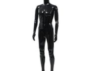 main image for ad Full Body Male Mannequin with Glass Base Glossy Black 185 cm