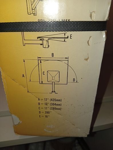 Haropa Products Multivision Black Television Wall Bracket 16" 80lbs unopened-collection swords dublin only