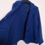 Your Sixth Sense Royal Blue Wool Knit Tailored Jacket Blazer Size L/XL Image 9