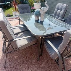 garden table and 6 chairs