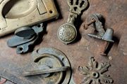 various  brass furniture pieces