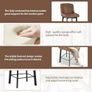 Brown Bar Stools Set of 2 Swivel Breakfast Kitchen Island Counter Stools Image 4