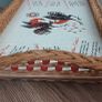 Vintage Wicker Tray with Cocktail Recipes Image 5