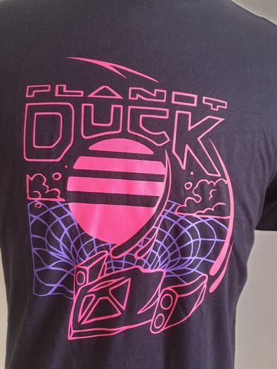 Five Hills Men's Planet Duck T-Shirt 100% Cotton Short Sleeves Size M CAN POST