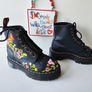Dr Martens sinclair bloom floral boots platform quad sole UK5 EU38 US7 Image 4