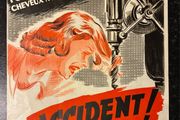 Original 1950's French Industrial Safety Poster