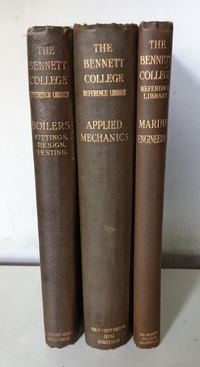 Bennett College Old Mechanics/Marine Engineering/Boilers Books
