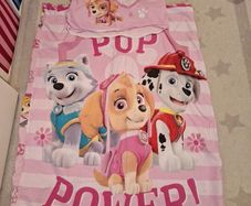 paw patrol bedding set, dressing gown, and towel