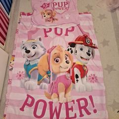 paw patrol bedding set, dressing gown, and towel