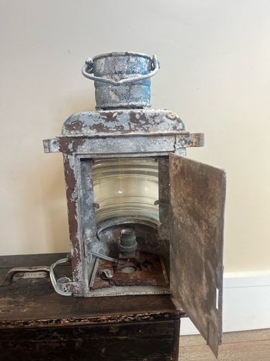 Antique Ouvard & Villars Ships Lamp