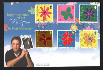2002 Isle of Man Memories of the Isle of Man  Commemorative Stamp First Day Cover (FDC)