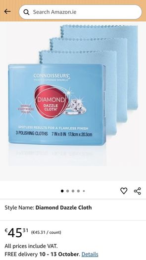 Diamond polishing clothes