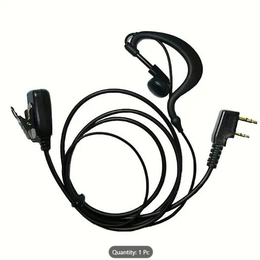Kenwood Compatible Earpiece with Mic, Walkie Talkie Headset for Baofeng