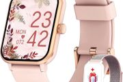 Smart Watch for Women, Fitness Tracker with Waterproof IP68,Heart Rate Monitor,Blood Oxygen(SpO2),Pedometer,Stopwatch,25 Sport Modes,Body Thermometer,Weather,Smartwatch for Android iOS MULTIPLE COLOURS AVAILABLE, SEE PHOTOS (FREE POSTAGE)