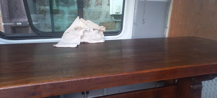 Antique 19th Century oak Monastery Table chunky well made solid with amazing patina comes with two large oak benches