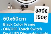 LED Bathroom Mirror Dual LED Demister Antifog