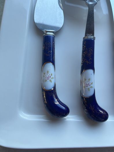 Antique Prill 3pce Cheese Set with 15inch Serving Platter