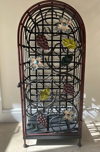 Vintage Mexican wine rack