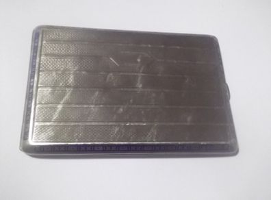 a solid silver cigarette case   stamped 900