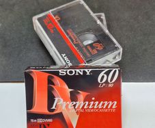 Sony Premium MiniDV Digital Videocassettes Lot - Includes 1 Brand New Sealed Tape & 2 Tapes with Hard Cases DVM60