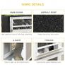 Wooden Rabbit Hutch Two Tier Guinea Pig Cage Elevated Multi-Door Pet House Bunny Cage w/ Rain Cover, Wheels, Trough, Ramp, Slide-Out Tray (FREE POSTAGE) Image 2