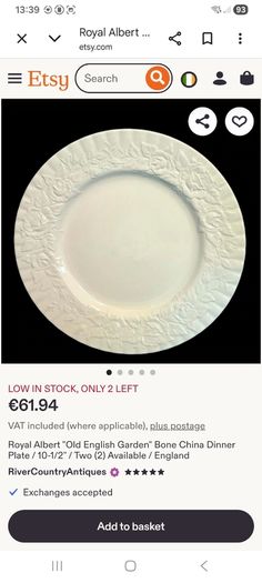 Royal Albert "old English Garden" Dinner Set