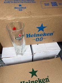 Heineken Pint and half pint glass