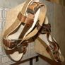 Beautiful Leather Strap Wedge Image 2
