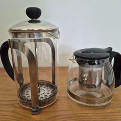 French press and teapot