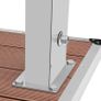 Outdoor Shower with Tray WPC Stainless Steel Image 9