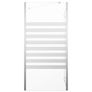 Bath Enclosure 120x68x130 cm Tempered Glass Stripe Image 6