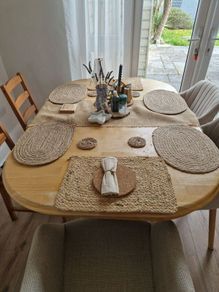 Solid Oak 8 Seater Dining Table