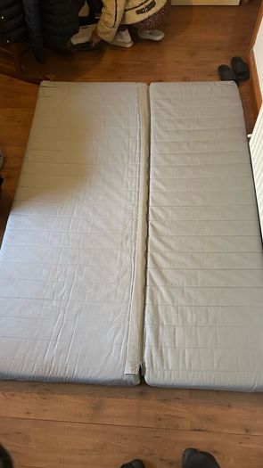 True Double Folding Guest Mattress 200 x 140 cm Extra Long Spare Bed