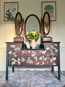 vintage mahogany dressing table