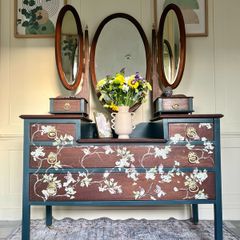 vintage mahogany dressing table