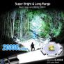FREE SHIPPING LED Torch, 20000 Lumens Super Bright Torches Led - Adjustable Focus, 5000 mAh, IP67 Waterproof, Powerful Long Lasting Handheld Flashlight for Power Cuts, Camping, Hiking, Emergency Image 2