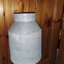 Vintage Style Metal Milk Can Flower Pot with a Handle Image 3