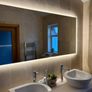 LED Bathroom Mirrors Bluetooth Speakers Demister Antifog Clock Weather Station Dual LED Sensor Touch Image 8