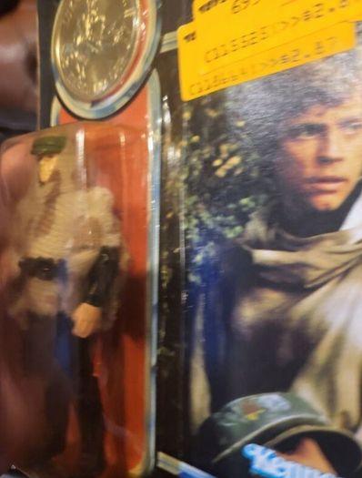 Star Wars Vintage The Power of the Force Luke Skywalker (in Battle Poncho) Cardback Last 17