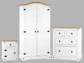 Corona Trio Bedroom Set White