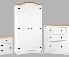 Corona Trio Bedroom Set White